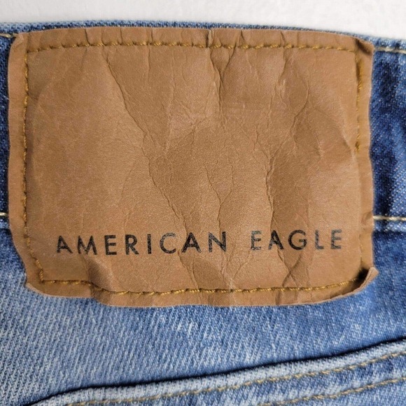 American Eagle AE Mens Slim Next Level Airflex Blue Jeans Sz 31 x 32 Distressed - Picture 5 of 12